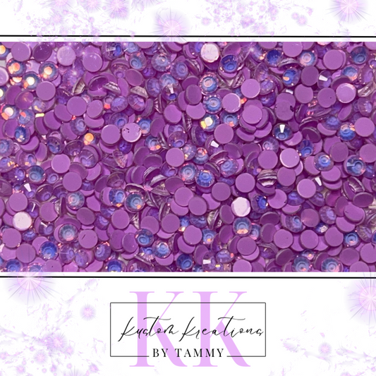 Amethyst Mocha Opal Glass Flatback Rhinestones 1440 CT