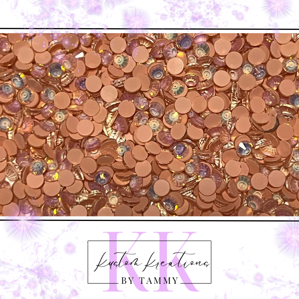 Brown Rhinestones Flatback, Mocca Flatback Rhinestones