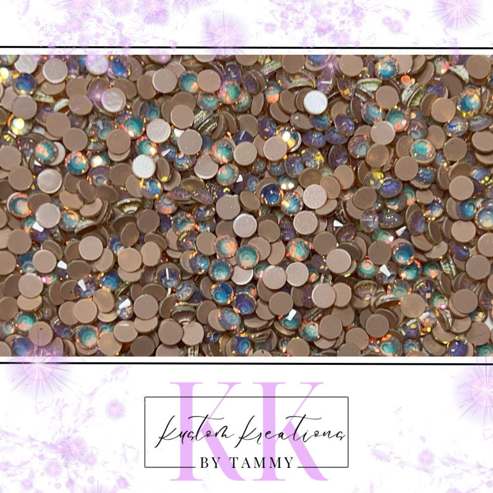 Medium Mocha Opal Glass Flatback Rhinestones 1440 CT